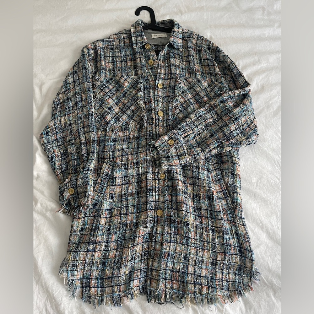 Faith Connexion Tweed Oversized Shirt Jacket Unisex